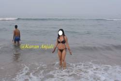 exhibitionistdesidaring:  Bikini bebe …Piche ke Rupa chaddi wala tho sala Lucky hain …