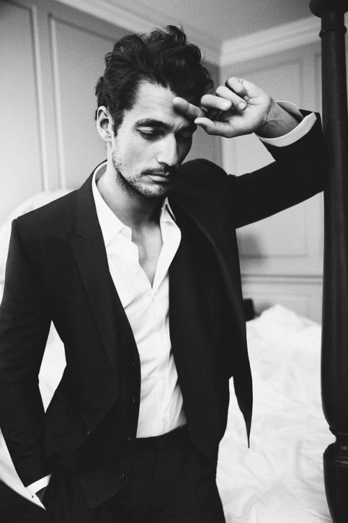 hommemodel-s:  David Gandy lensed by Damon Baker and styled with pieces from Giorgio Armani, Pepe Jeans, Dolce & Gabbana and Gucci.  