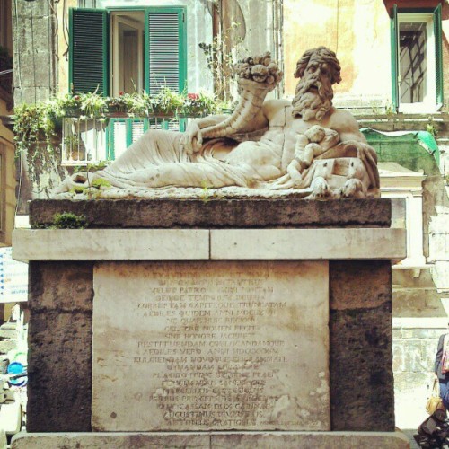 giuseppeciaramella:#napoli #nilo #statue #art #nile #god #cornucopia