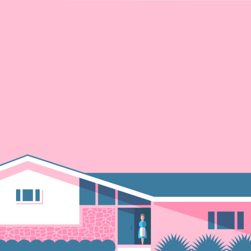 eatsleepdraw: Alice and the Brady Bunch House Minimal Illustration. More Film and TV minimals @ inst