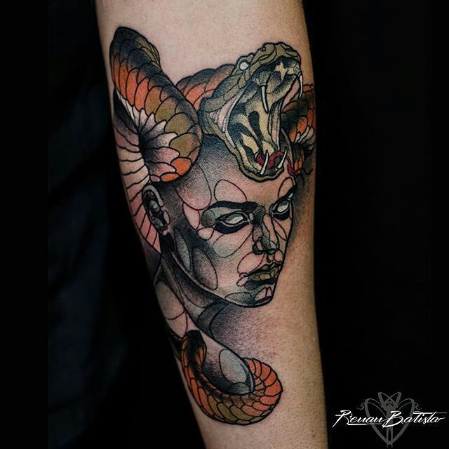 Tattoo Snob • Medusa tattoo by @renanbatistatattoo at...