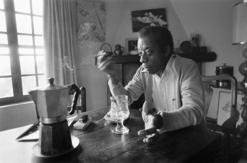 “James Baldwin at his home in France in 1979.” (Ralph Gatti/Agence France-Presse — Getty Images) (vi