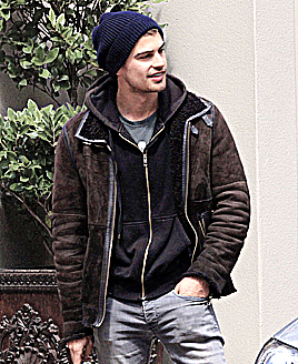 Theo James out &amp; about in Vancouver (04/20/11) +