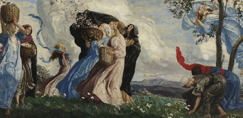 slowlyeden-blog:Robert Anning Bell, The South Wind; a frieze, 1911, via