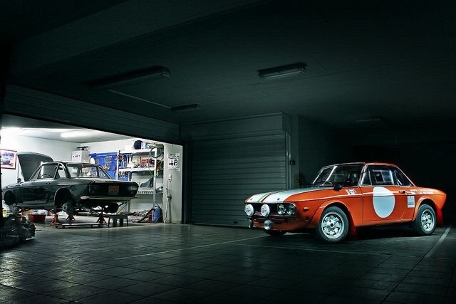 vintageclassiccars:Lancia Fulvia at the garage.