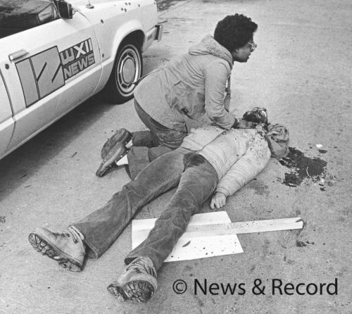 fuckyeahmarxismleninism:  The 1979 Greensboro Massacre   Late morning, November 3, 1979, at the corner of Carver and Everitt Streets in Greensboro, North Carolina, forty Ku Klux Klansmen and American Nazis handed each other shotguns and automatic weapons