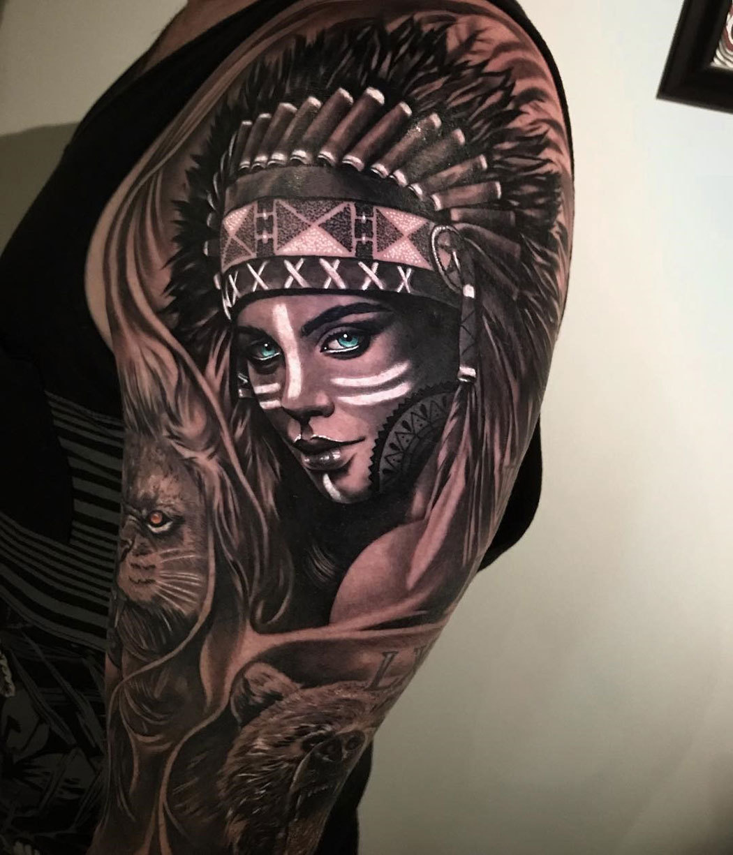 Bhavesh Kalma - Check out this Red Indian girl Tattoo done... | Facebook