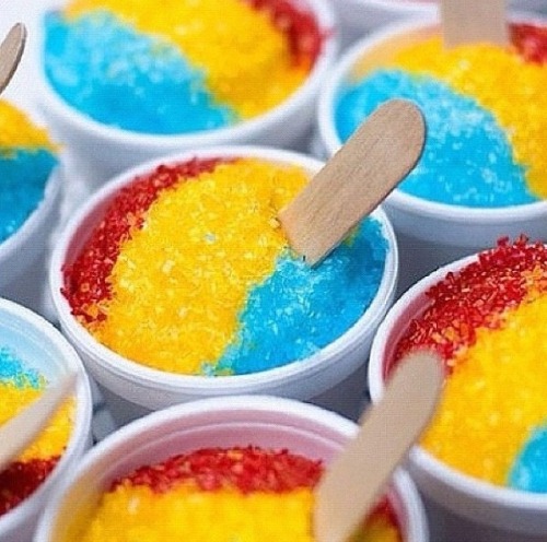 furb-food-lookalikes:Primary baby with rainbow snowcones for anon!