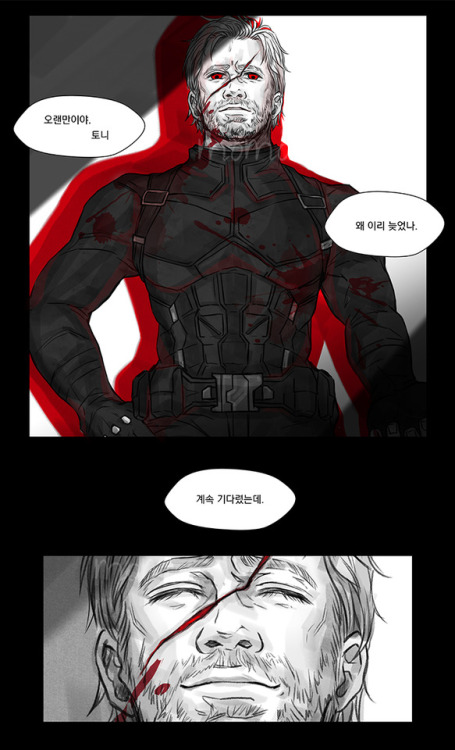 Villain Steve / Avengers leader Tony 