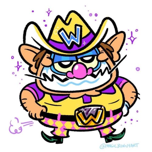 magicbunnyart:His confidence is an inspiration ✨ ...#wario #cowboywario #fanart #doodling #nintendoh