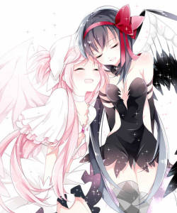 planet–anime:  Madoka and Homura [Mahou Shoujo Madoka Magica]