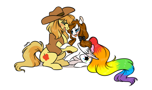 nemovonsilver:Ship art trade with @go-askcolorsplashpony<3