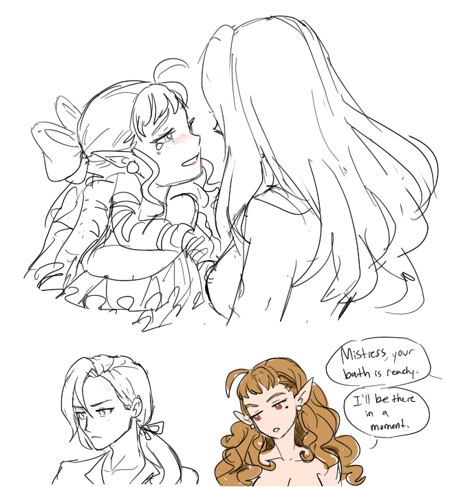 quinn and mistress doodles to warm up