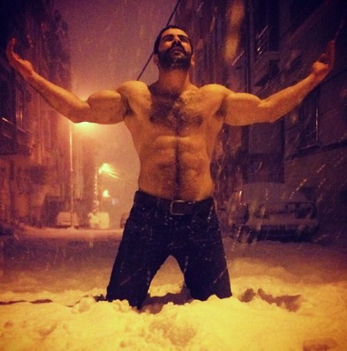OMG he is stunningly handsome, hairy, sexy -  My kind of man - WOOF