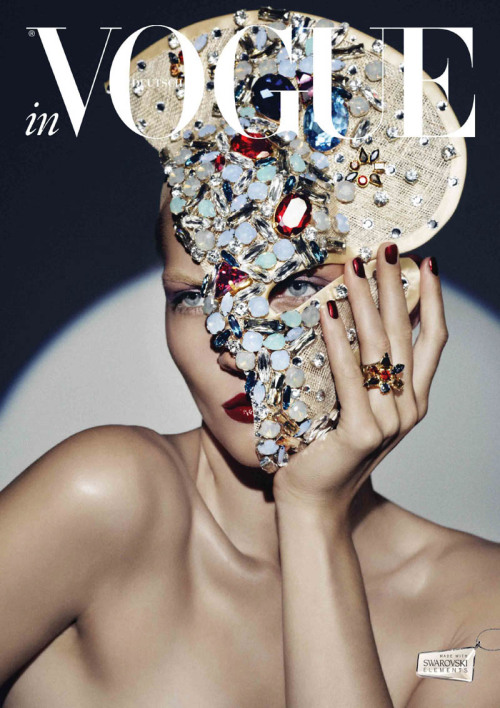 Karolin Wolter in “Swarovski Elements” for Vogue Germany, January 2013