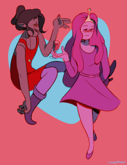 creepyknees:  cartoon gal pals mini print