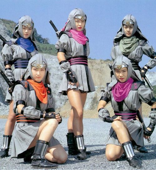 swimsuitsuccubus:Flowery Kunoichi Team/Hanarangers All female villain gang from the 1994 Super Senta