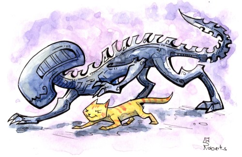 A Lesson in Stalking -Xeno &amp; Jonesy! SALE and FREE SHIPPING on all sketches, books and print