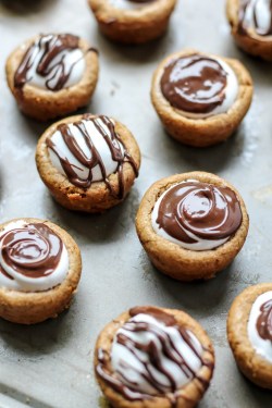 royal-food:  Almond Butter Cookie S’mores Cups