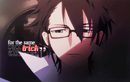 tetsuyaskuroko:Fushimi Saruhiko in K Missing Kings