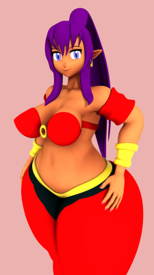 overlordzeon:  endlessillusionx:donandark:I made a custom Shantae outfit for Endless&rsquo; and Overloardzeon&rsquo;s Nina model!  I liked how it turned out.You can get the Nina model for Blender at Endless’ Patreon: https://www.patreon.com/endlesswow