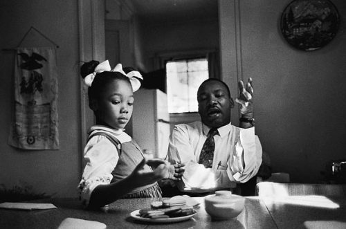 hittings:This photograph was taken as King tried to explain to his daughter Yolanda why she could no