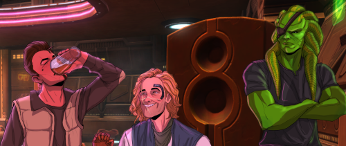 shungieshrieks:After Alon was knighted and became a full fledged Jedi, Ozkar took him to Nar Shaddaa