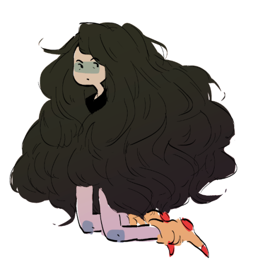 cosslemons:  Mmuh… Muh ‘arceline    Big hair cocoon 