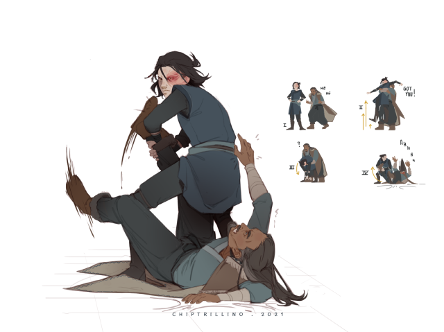 muffinlance:chiptrillino:chiptrillino:ALTALTALT>Sokka yawned his way onto the deck. Sokka took in the blue sky, the brisk breeze, his tribe at work, his sister at really icy-spikey practice, his Fire Nation replacement throwing an old man onto the