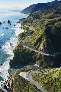 secretdreamlife:California State Route 1, the Pacific Coast Highway. Photo by David Wall.