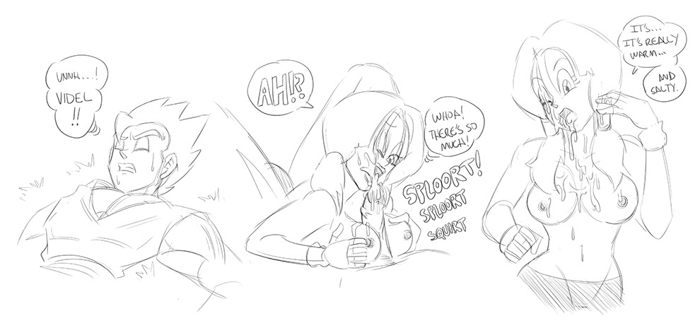 I really had the urge to sketch these after last night’s DBZ Kai episode. Still