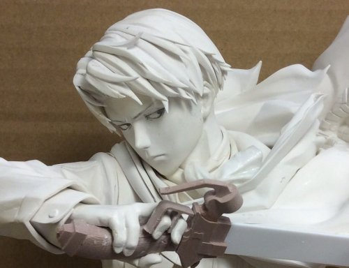 Sculptor-in-training massiuven’s incredible renditions of Levi  …TAKE ALL MY MONEYETA (May 2016): Added another variation of massiuven’s Levi that has surface treatment!ETA (February 2017): massiuven has finally painted the statue!! Wow!
