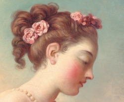   Young Woman Reading, Jean Honor Fragonard Detail