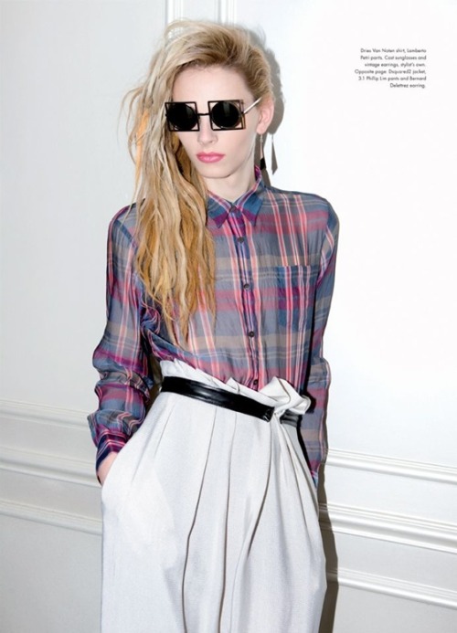 hausofandrejpejic:  Andrej Pejic in Candy Magazine #6 ‘Blitz Kid’  [ph: Marcelo Krasilcic/stylist: Gillaume Boulez]  