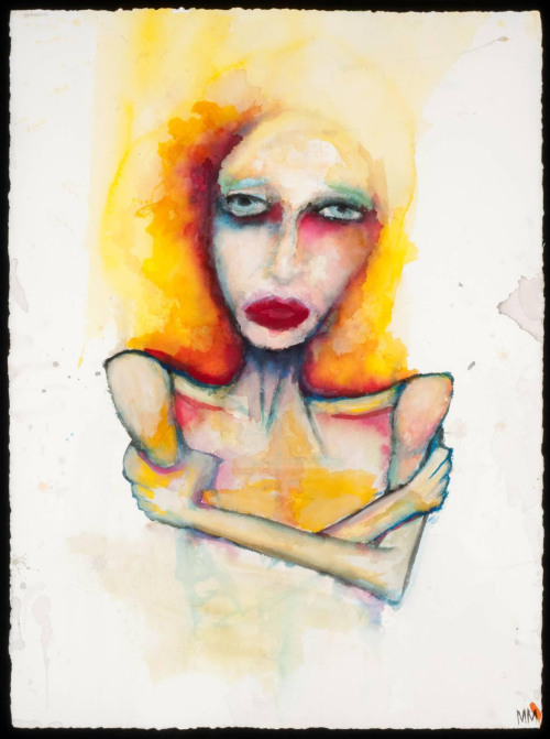 XXX vividhdphotography:  Marilyn Manson Paintings photo