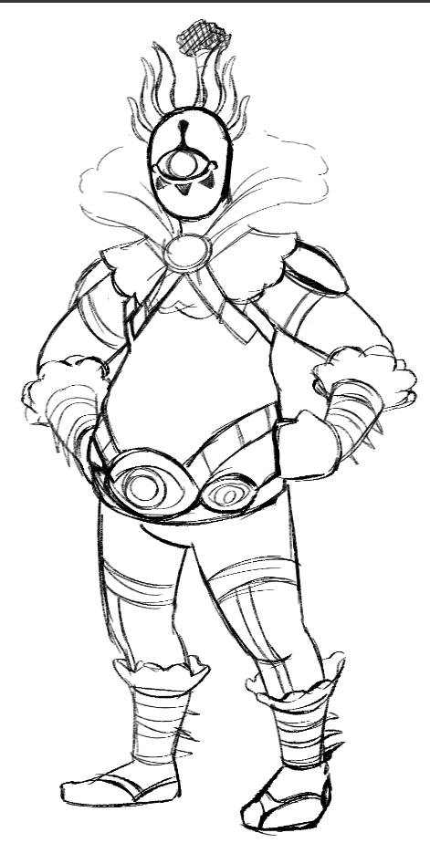 Some Drawings Of Kohga, Because I Don't See Nearly Enough People Drawing Him With His Body Shape. (I