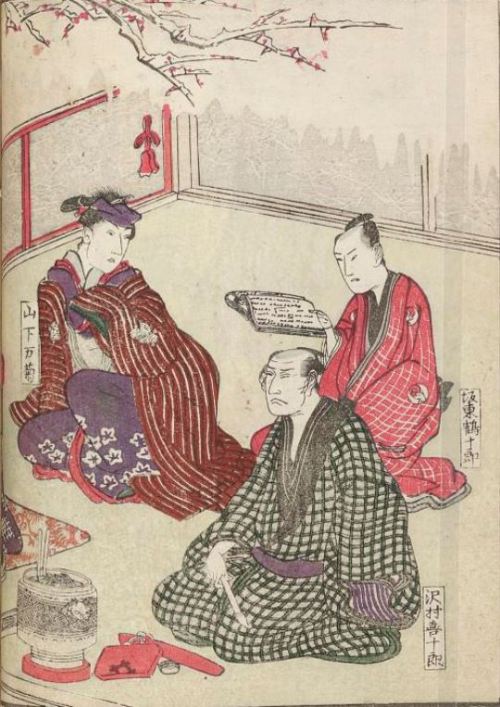 e-hon 絵本 - “Yakusha sangaikyō 俳優三階興”, 1801, VOLUME 1 auteur : Author : Shikitei San