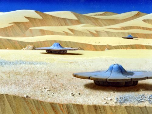 humanoidhistory:A 1975 NASA artist’s imagining of life on Mars, “envisioned as low to the ground, sy