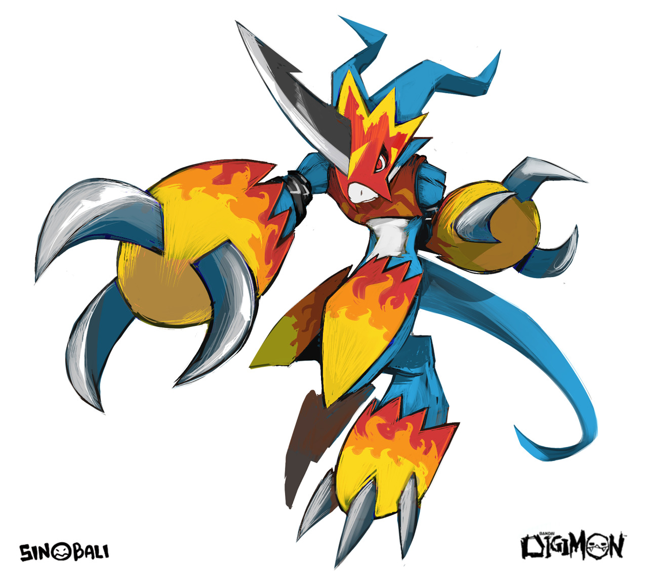 sinobali:  FLAMEDRAMON   Bait Series part 13, It’s a series in which I draw highly