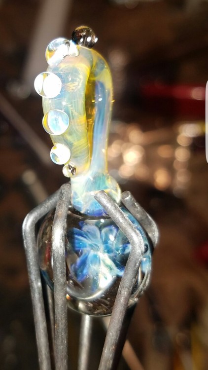 danmerman: Hot shot of an implosion pendant I made last night:) Awesome pendant. I got dibs on the n