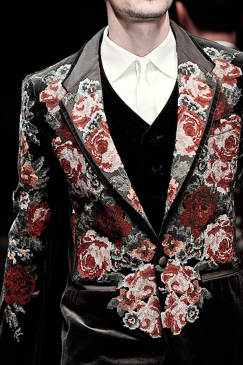 oldfashionedvillain:Dolce & Gabbana Fall 2013 Menswear