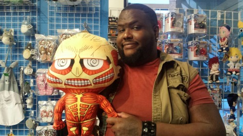 Me and thejungleofmufasa having fun with chibi Colossal Titan.  