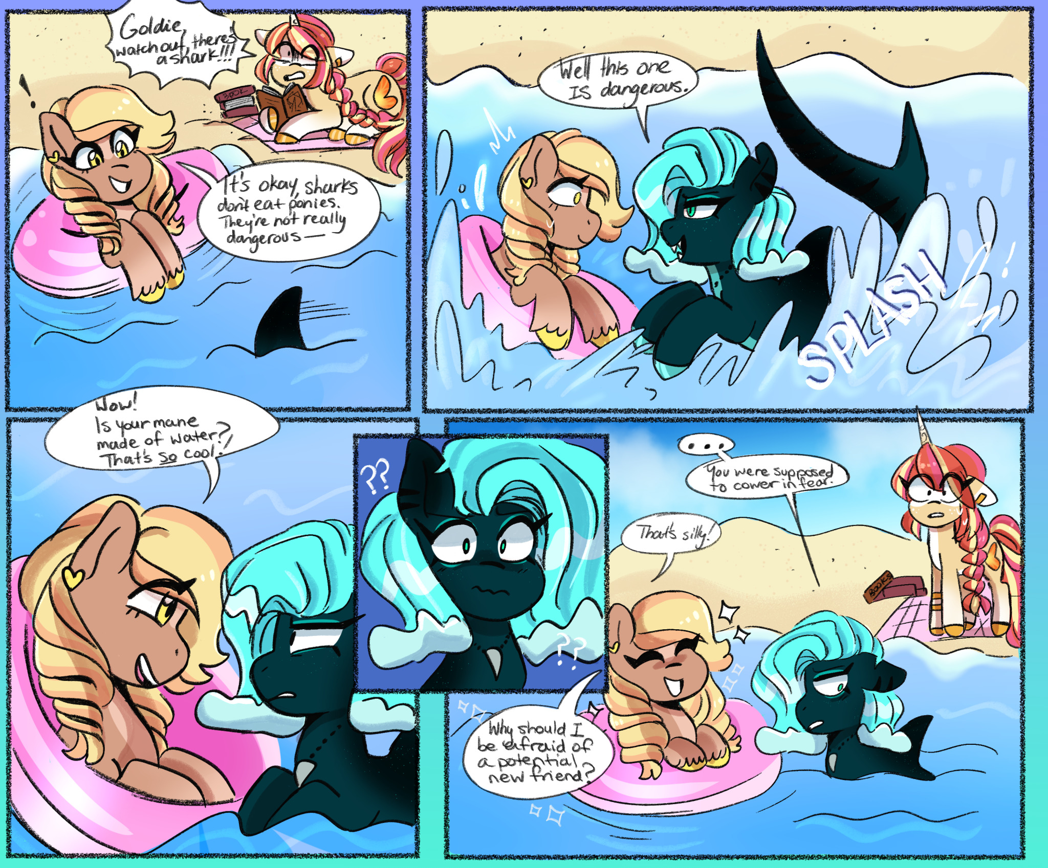 emeraldstarlight:Just a horse who aggressively befriends everyone she meets