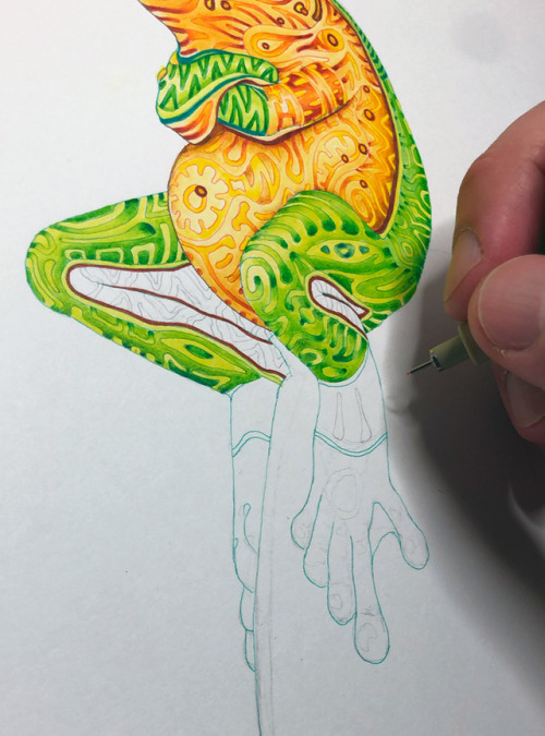 FROG // ink on paperCommission work- VedranArt.com