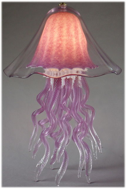 takohimex:  heavenisneverforever:  fuskida:  Blown Glass Jellyfish Table Lamps  by Joel Bloomberg -s