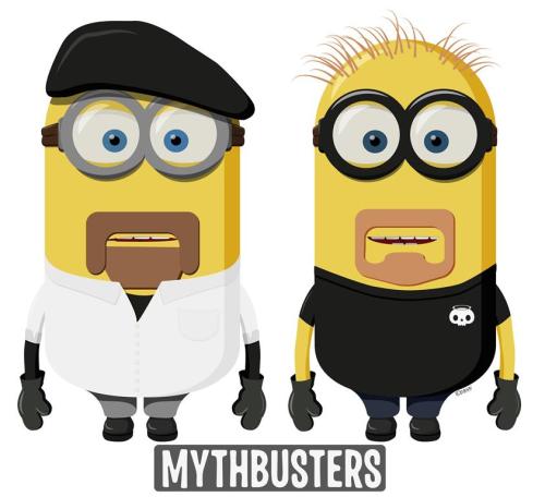 designbyhn: Mythbusters Minions! Available in store now: society6.com/dbhn www.dbhn.se