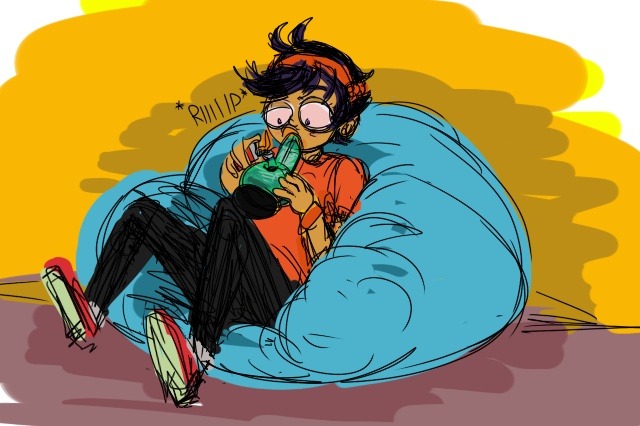 bastardfact:  Happy 420Request from hazamadaHe loves his bongy