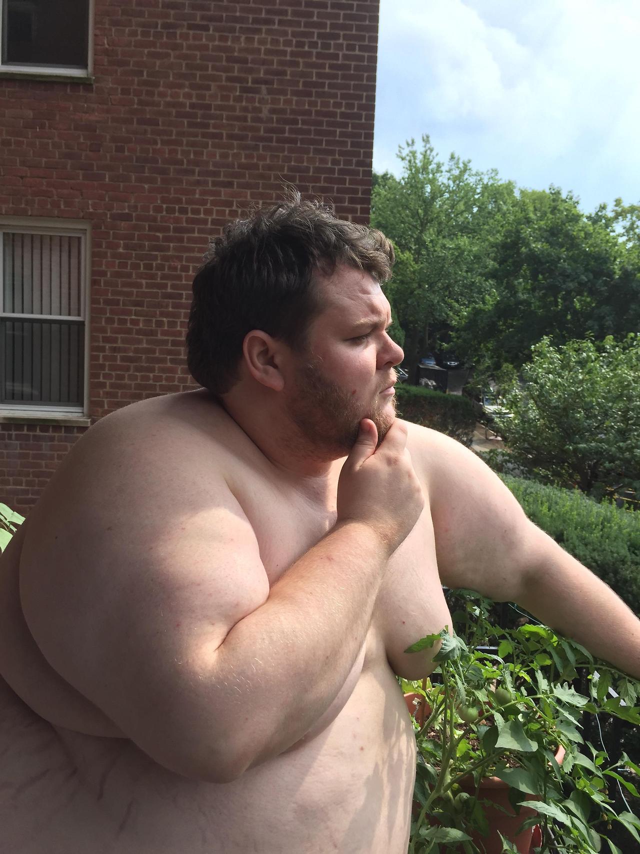 fatbestfriend:  fatbestfriend:  I did this small photo shoot on my balcony in 2016.