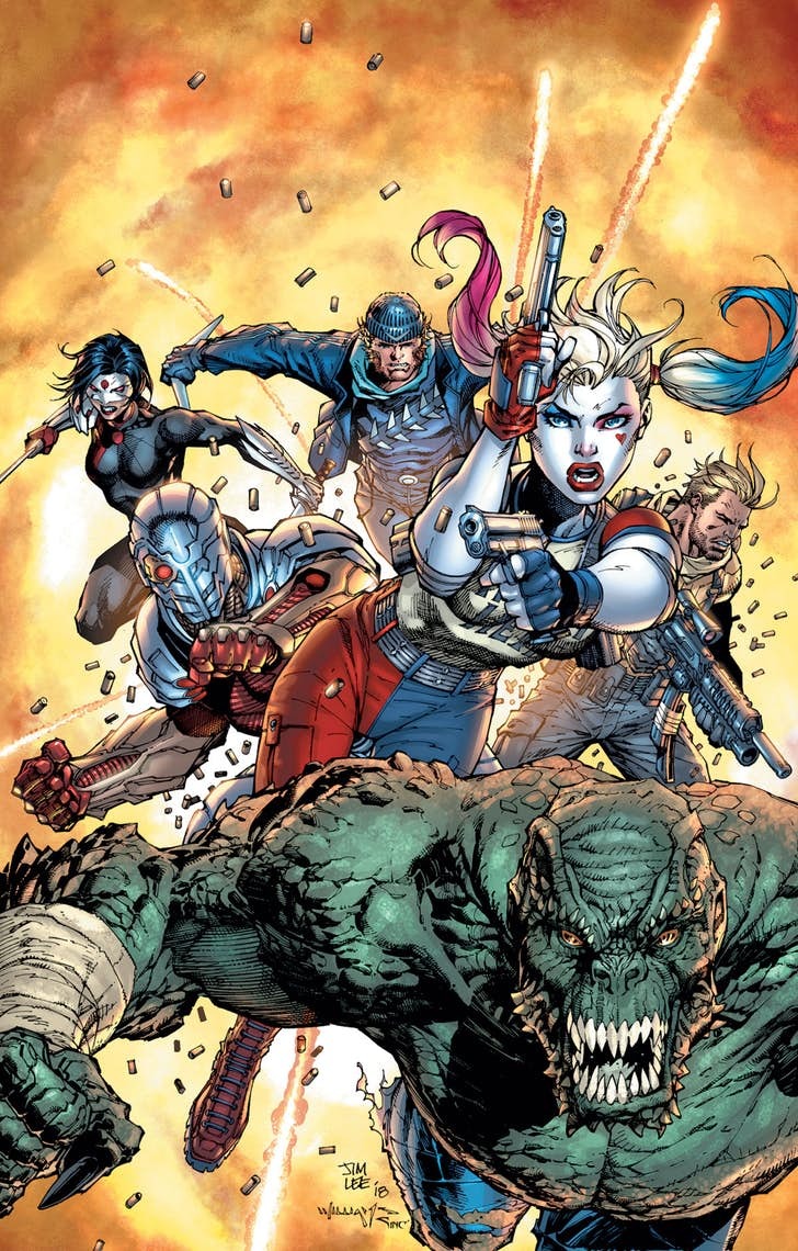 bear1na:Suicide Squad #50 by Jim Lee, inks by Scott Williams, colours by Alex Sinclair