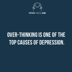 psych2go:  diariobizarrices: dailypsychologyfacts:   Do you like these facts? Follow @dailypsychologyfacts for more!    Oh, Jesus no! I’m always over-thinking about everything but I’m not depressed. 👀  Maybe you’re just analytical. There are